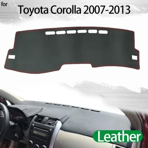 For Toyota Corolla E140 E150 2007~2013 Leather Car Dashmat Dashboard Cover Dash Mat Accessories Left Right Drive