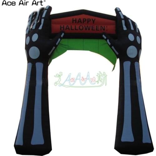 Creative designed inflatable Palm/hand glove arch,Halloween welcome archway,entrance door for festival parties and lawn events
