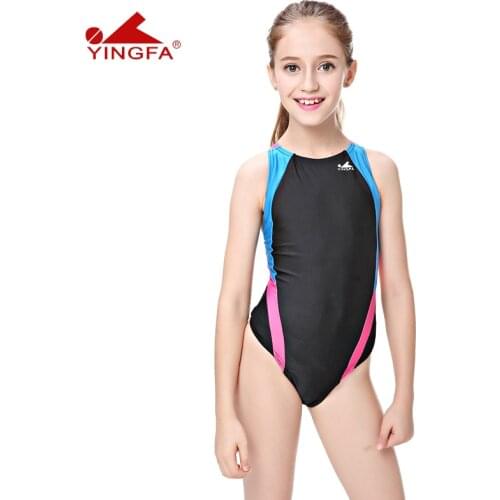 Yingfa Girls Swimwear Racing Kids One Piece Swimsuits Children Swimwear Girls Professional Training Bathing Suits
