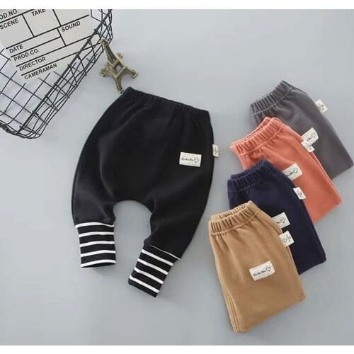 Fashion Baby Pants Boys Girl Striped Harren Pants Toddler Spring Autumn Newborn Infant Legging Trousers
