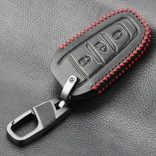 Fashion Keychain Smart 3 Button Car Key Case for Peugeot 3008 208 308 508 408 2008 Protector Cover Holder Skin Auto Accessories