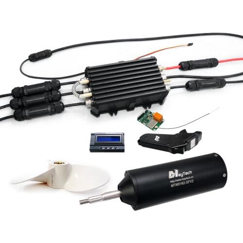 Maytech Electric Surfboard Motor Kit Electric Sup Motorized Paddle Board Efoil IP68 Waterproof 300A ESC 65162 Direct Drive Motor
