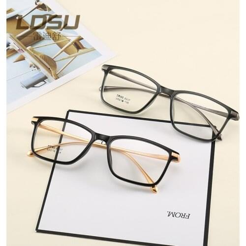 Men TR90 Eyeglasses Frame Clear Myopia Brand Optical Designer Glasses Frame Plain Mirror 2019 Decorative Frames