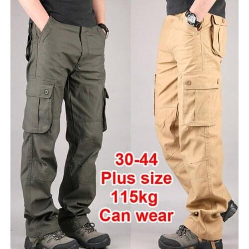 Casual Multi Pocket Military Plus Size Mens Pants