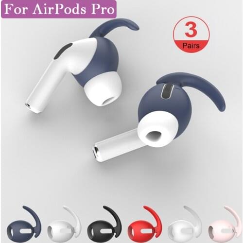 1/3Pairs Soft Silicone Earbuds Headphone Earpods Cover Eartip Ear Wings Hook Cap for Airpods Pro Bluetooth Earphone Case