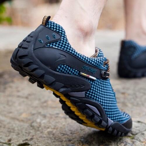 Non Slip Hiking Tactical Shoes Women Men Climbing Trekking Shoes Outdoor Sports Sneakers Breathable Mesh Camping Shoes Footwear
