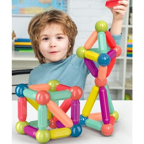 NEW 2021 Educational Magnetic Balls set 25/32/46/64pcs DIY Magnetic Blocks Model & Building Educational Toys Dropshipping