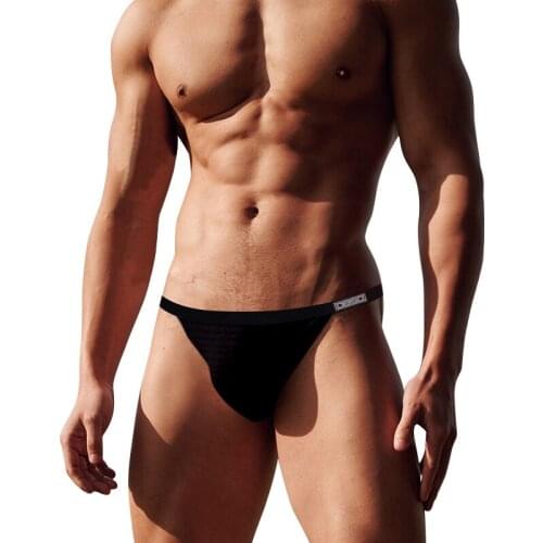 Fashion New Thong Men Sexy Gay Jockstrap Man Underwear Cotton Sissy G-string Bikini Mens Thongs Close Fit Comfortable BS3119