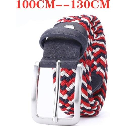 2021 New Factory Direct Sale Men And Women Golf Spot Woven Elastic Belt Pin Buckle Knitted Length 100CM-130CM Belts 1-3/8" Wide