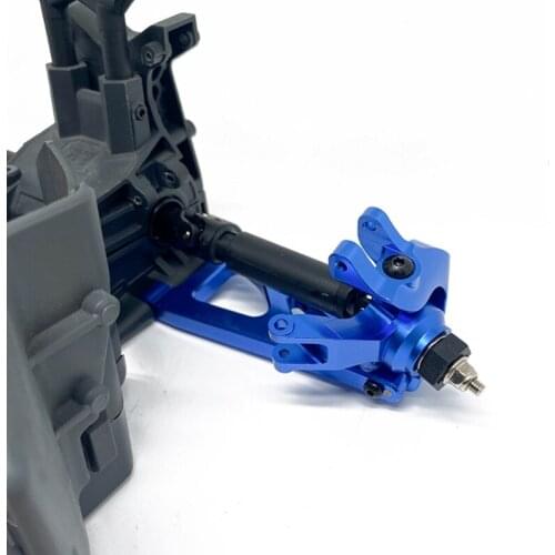 Blue Red Remote Control Car Model Steering Block Knuckle Alloy Material for Long Time Use Metal Alloy Spare Parts