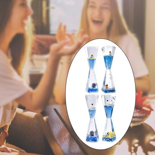 Mysterious Oil Hourglass Liquid Dynamic Oil Leak Relieve Stress Flowing Confetti Flash Timer Clock Adornment Gifts Props