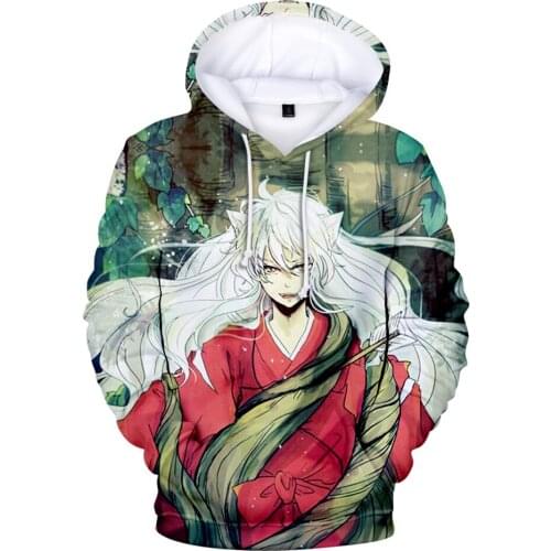 Inuyasha Hoodies 3D Men women Fashion Sweatshirts Casual Clothes 3D Print Inuyasha Hoodie Children Pullover Harajuku Sweatshirts