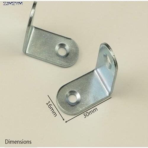 5pcs/set 30x30mm Corner Brackets Rack Bracket Angle Bracket Reinforced Right Angle L-Type Corner Code Trumpet Corner Code
