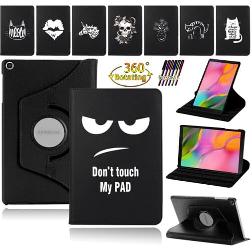 360 Rotating Case for Samsung Galaxy Tab A 10.1" 2019 T510 T515 Flip Stand PU Leather Case for Galaxy Tab S6 Lite P610 Tablet