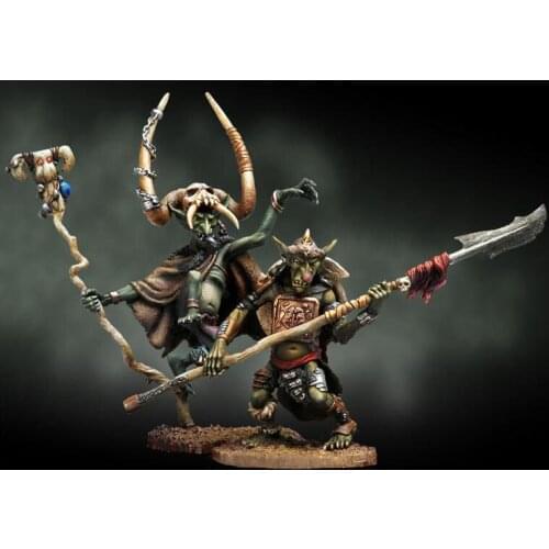1/32 54mm ancient warrior include 2 (WITH BASE ) Resin figure Model kits Miniature gk Unassembly Unpainted