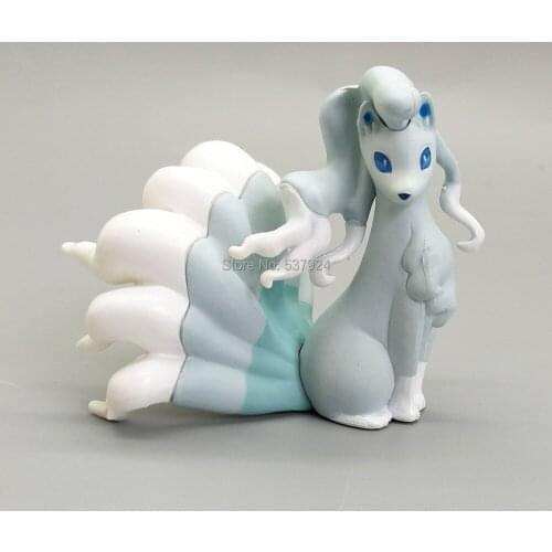 New 10Pcs Alola Ninetales 5.3CM PVC Action Figure Toy
