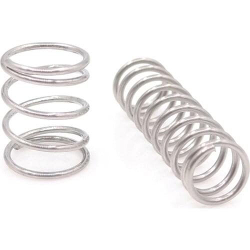 10Pcs, Compression Spring, Steel Non-corrosive Spring, Wire Dia 1.2mm Outer Dia 20mm Length 10mm-50mm