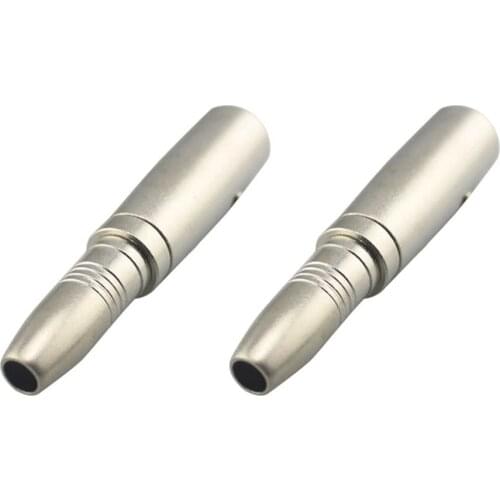 2 Pcs 6.5mm Female to 6.35mm Male Jack Audio Mic Adapter Connector Accessories EM88