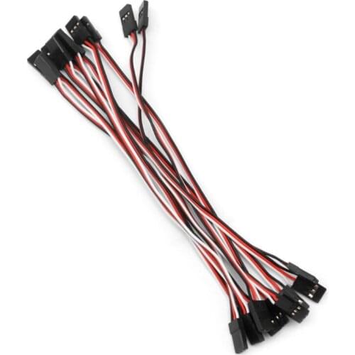 2020 New 10Pcs 15cm Extension Lead Servo Male to Male Wire Cable For RC Futaba Quadcopter