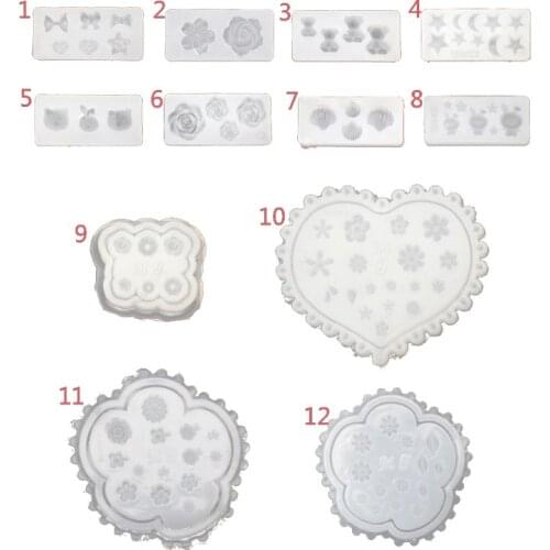 3D Flower Silicone Mold for Nail Art Decor Template Expory Resin Jewelry Making