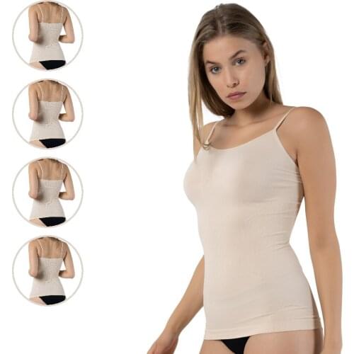 FORMeasy 4 Pack Beige Compression Camisole