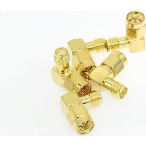 5pce Adapter Sma/RP-SMA Naar Sma/Rpsma Male Plug & Vrouwelijke Jack Straight & Haakse Rf Coaxiale connector FPV