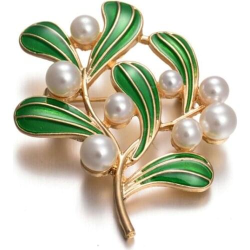 Accessory,Retro pearl brooch