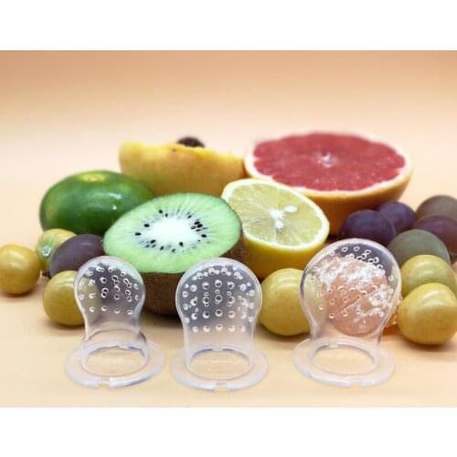 Silica gel baby pacifier fruit and vegetable bite and caress babys auxiliary feeding
