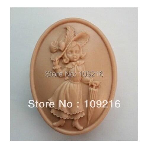 1pcs Beautiful Lady(ZX1562)Handmade Soap Mold Crafts DIY Mold