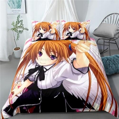 Anime High School DxD 3D Printed Bedding Set Duvet Covers King Queen Size Pillowcases Comforter Bedding Set Bedclothes Bed Linen