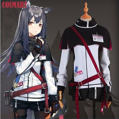Game Arknights Texas Cosplay Costume Uniform Daily Wear With Ears Tails Halloween Suit For Women Outfit New 2019