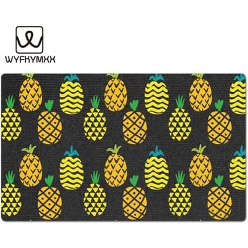 Pineapple Cute Funny Entrance Custom Doormat Door Mat Machine Washable Rug Non Slip Mats Bathroom Kitchen Decor Area Rug