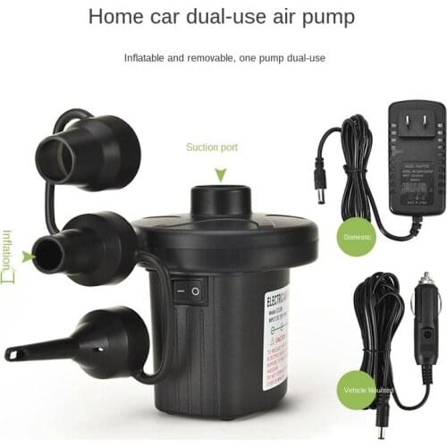 Multifunctional Electric Air Pump, Inflatable Camping Bed Swimming Pool Car Home 2-in-1
