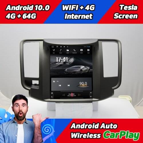 Tesla Screen Navigation CARPLAY Stereo For Nissan Teana J32 2008 2014 Android 10 GPS Car Radio Multimedia Player Autoradio 2 Din