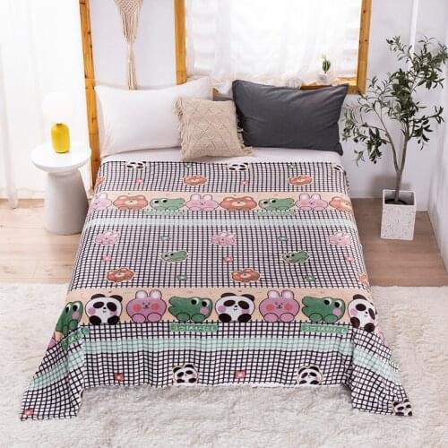 MLSSX cartoon bedspread blanket 200x230cm High Density Super Soft Flannel Blanket to on for the sofa/Bed/Car Portable Plaids