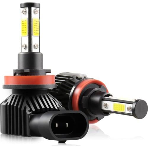 Muxall 2pcs 16000LM H7 H8 H9 H11 LED Turbo Mini Car Headlight Bulbs HB3 9005 HB4 9006 3D 360 Degree 6000K Auto Fog Light 12V 24V