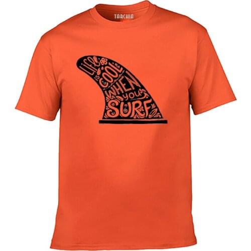 TARCHIA 2021 Fin Lifestyle Lettering Casual New Men Short Sleeve t-shirt Tops Homme T Shirt Tee Plus Number Cotton Tees Boy