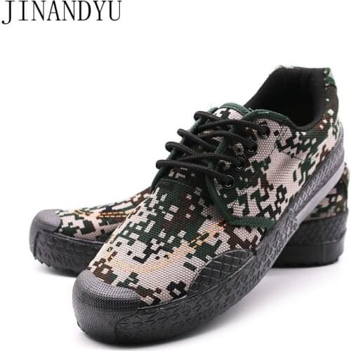 Unisex Mens Outdoor Tactical Sports Shoes Military Training Camouflage Mens Shoes Site Laborers Slip Wear Canvas Shoes Sneaker