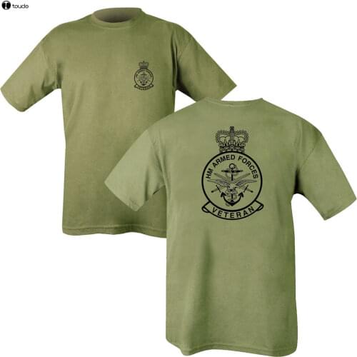 Mens T Shirts Fashion 2019 Printed on Two Sides Army Olive Green T-shirt - Hmrc Abs. Reme RGR RMC SAS Re T Shirt Short Sleeve