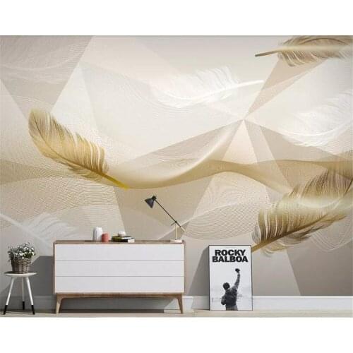 Beibehang wallpaper for kids room Vinyl wallCustom sticker wallpaper modern geometric wallpaper abstract line tv background wall