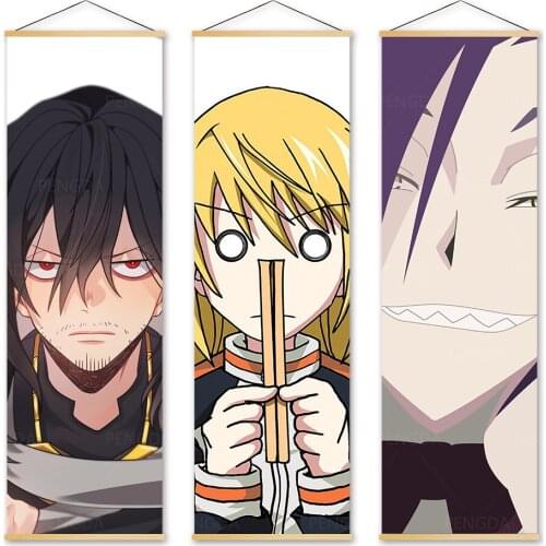 Canvas Print Picture My Hero Academia Wall Art Painting Solid Wood Hanging Scrolls Poster Hot Japan Animation Home Decoration