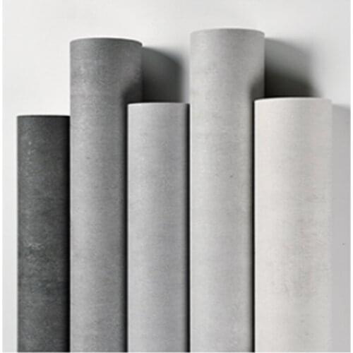 Wellyu Retro nostalgic industrial style solid color wallpaper cement pattern wallpaper Nordic gray modern minimalist wallpaper