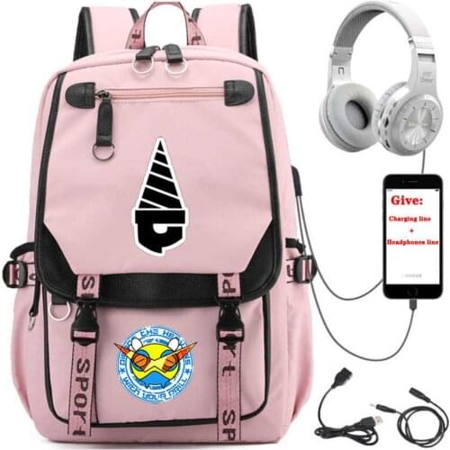 USB Charging teenagers Laptop packsack anime Tengen Toppa backpack Women men Travel Backpack student School book Bag