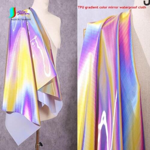 Bag Shoe Photo Background Hat Creative Clothes Decoration TPU Bright Gradient Color Smooth Mirror Waterproof Stripe Cloth