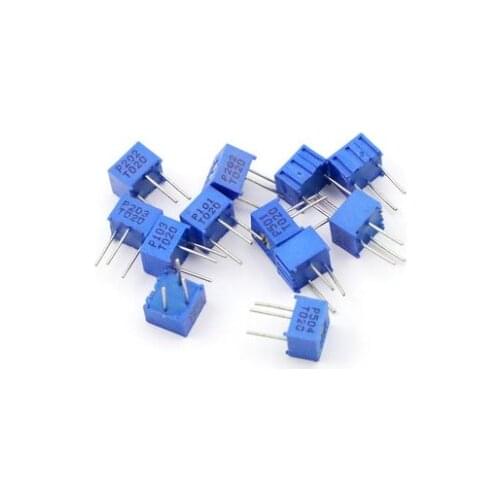 3362P 101 201 501 102 202 502 103 203 503 104 204 504 105 Trimpo Trimmer Potentiometer 3362 500R 1K 2K 5K 10K 20K 50K 100K