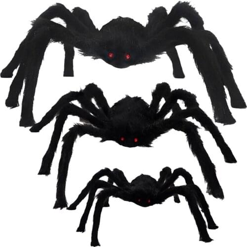 Halloween Spider Decorations Halloween Realistic Hairy Spiders For Halloween Outdoor Lawn Garden Decoration House Prop