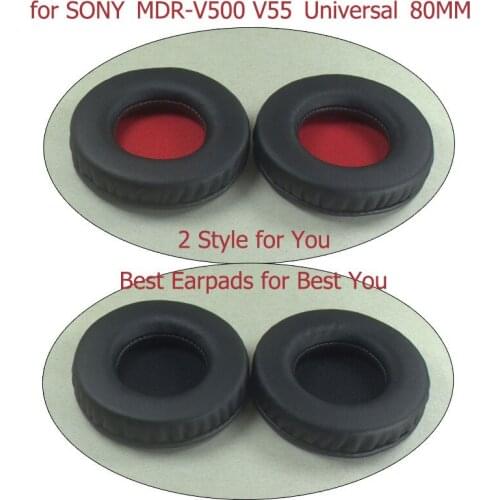 80mm Universal Earpads for Sony MDR-V500 V55 Headphones Replacement Ear Pad/Ear Cushion/Ear Cups/Ear Cover/Earpads Repair Parts