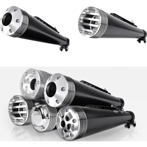 38mm 40mm 43mm 45mm Universal Motorcycle Muffler Exhaust Escape Stainless steel For Harley CG125 SR400 CB500 VT500 W800 V7