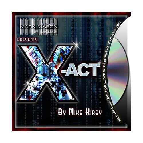 X-Act (Gimmicks And Online Instructions) By Mike Kir,Card Magic Trick,Fun,Mentalism,Illusion,Close Up,Gimmick,Street Magic