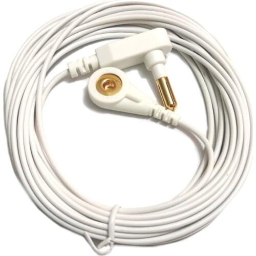 Grounding Cord 5meter cable 16.5ft earthing socket for Earthing Sheet earthing Mat